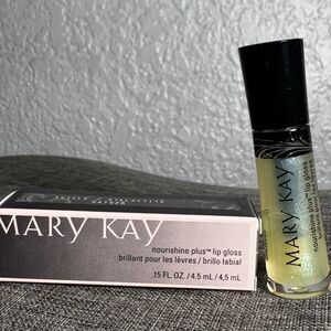 Mary Kay Nourishine Plus Lip Gloss ICICLE ~ NIB .15 Oz 047928 Glitter Clear